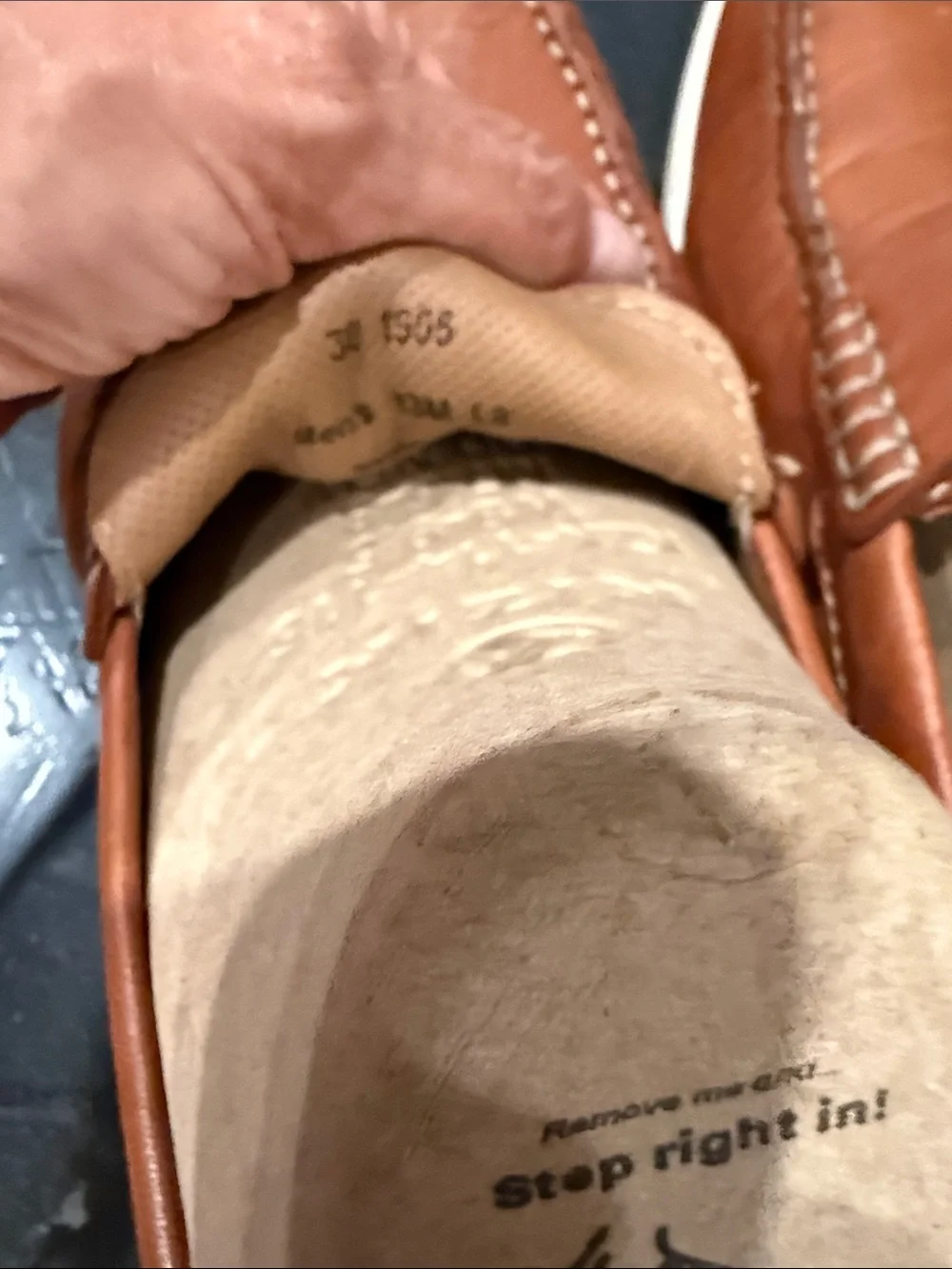 Trask Cognac Leather Penny Loafers